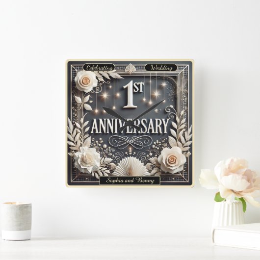 Elegant eerste Jubileum Vierkante Klok (Huis)