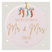 Elegant eerste kerst Ornament voor koppels