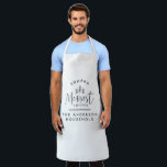 elegant eersterste kerstcadeau voor kerstcadeau schort<br><div class="desc">Het mooiste kerstcadeau voor kerstfeestjes. Het perfecte cadeau voor familie of vrienden, pas je aan met je familienaam om het feestelijke seizoen te markeren</div>