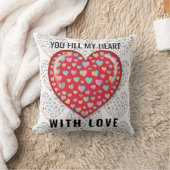 Elegant Eetbaar Eenvoudig Hartontwerp Kussen (Deken)