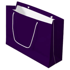 Elegant effen donkerpaars groot cadeauzakje