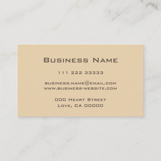 Elegant effen gouden ontwerp Modern Lijsten Consul Visitekaartje (Achterkant)