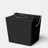 Elegant Effen Zwart Bedankdoosjes (Voorkant)