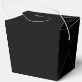 Elegant effen zwart bedankdoosjes (Achterkant)