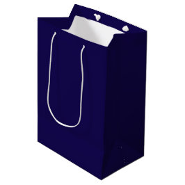 Elegant Efficiënt Navy Blauwe Minimalistische Ontw Medium Cadeauzakje
