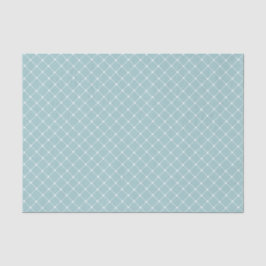 Elegant Eggshell Blue Trellis Pattern Tissuepapier
