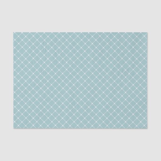 Elegant Eggshell Blue Trellis Pattern Tissuepapier (Voorkant)