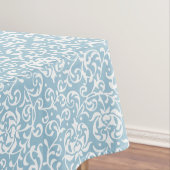 Elegant Eggshell Blue Tudor Gardens Floral Damask Tafelkleed (Voorbeeld)