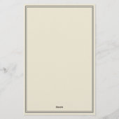 Elegant Eggshell verzonden met Love & Hugs Briefpapier (Achterkant)