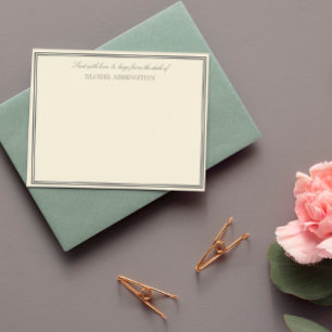 Elegant Eggshell verzonden met Love & Hugs Notitiekaartje