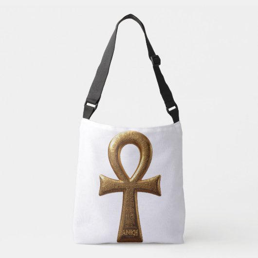 Elegant Egyptian Ankh Symbol Tote Bag  (Voorkant)