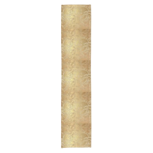 Elegant Egyptisch Gold Scroll Design Table Runner Korte Tafelloper (Voorkant)