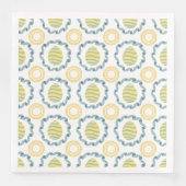 Elegant ei en zonnestraalpatroon servet (Voorkant)