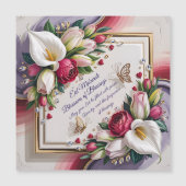 Elegant Eid Al Adha Greeting Card with White Calla (Voorkant)