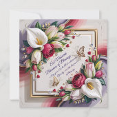 Elegant Eid Al Adha Greeting Card with White Calla Kaart (Voorkant)