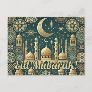 Elegant Eid al-Fitr Briefkaart Eid Mubarak Vakanti