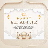 Elegant Eid Al-Fitr feest Briefkaart
