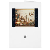 Elegant Eid Kaart – Vrede, Licht en Dankbaarheid (Achterkant)