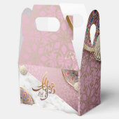 Elegant Eid Mubarak Arabisch Kalligrafie goud Bedankdoosjes (Geopend)