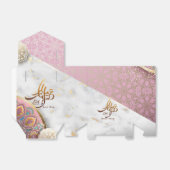 Elegant Eid Mubarak Arabisch Kalligrafie goud Bedankdoosjes (Uitgevouwen)