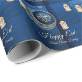 Elegant Eid Mubarak Arabische Kalligrafie Cadeaupapier (Rol Hoek)