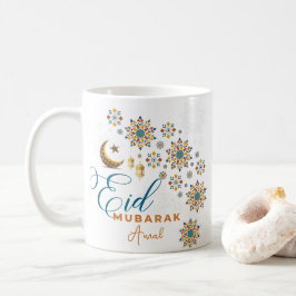 Elegant Eid Mubarak Arabische Kalligrafie Maan Ste Koffiemok