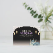 Elegant Eid Mubarak Card Informatiekaartje (Staand voorkant)