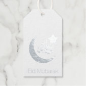Elegant Eid Mubarak Gold Moon Star Cadeaulabels (Voorkant)
