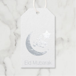 Elegant Eid Mubarak Gold Moon Star Cadeaulabels