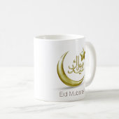 Elegant Eid Mubarak Gold Moon Star - Mok (Voorkant rechts)