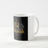 Elegant Eid Mubarak Gold Typografie Koffiemok (Voorkant rechts)