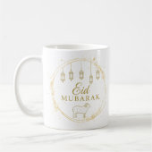 Elegant Eid Mubarak Gouden Lantaarn & Schapen Ontw Koffiemok (Links)