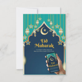 Elegant Eid Mubarak Kaart
