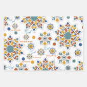 Elegant Eid Mubarak Kalligrafie kleurrijk Inpakpapier Vel (Voorkant)