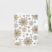 Elegant Eid Mubarak Maan Sterren Bedankkaart (Achterkant)