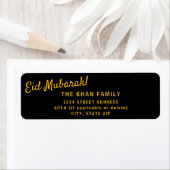 Elegant Eid Mubarak Retour Adres Sticker Label (Insitu)