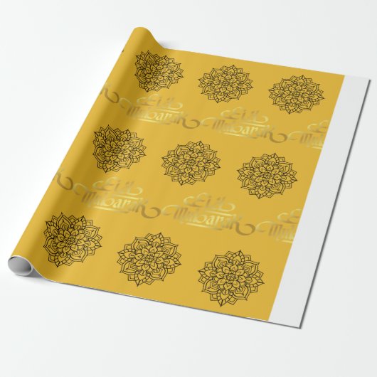 Elegant Eid Wrapping Paper_Mandala- 6ft Roll Cadeaupapier (Uitgerold)