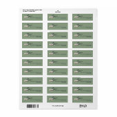 Elegant Eigen Verhaal Retouradreslabel Etiket (Full Sheet)