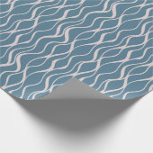 Elegant eigentijds Wavy Lines inpakpapier (Hoek)