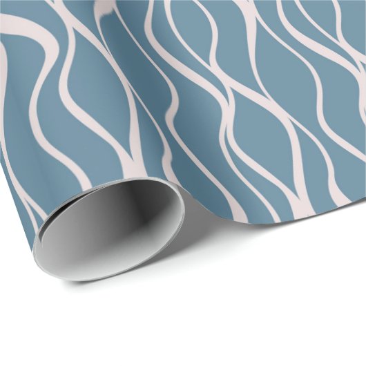 Elegant eigentijds Wavy Lines inpakpapier (Rol Hoek)