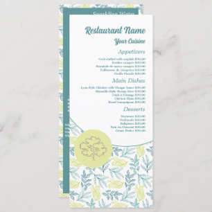 Elegant eiken boom, restaurant Slimline Menu