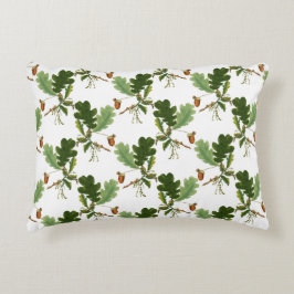 Elegant eikenblad en eikel accent kussen