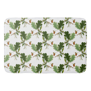 Elegant eikenblad en eikel badmat