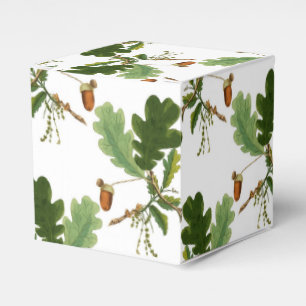Elegant eikenblad en eikel bedankdoosjes