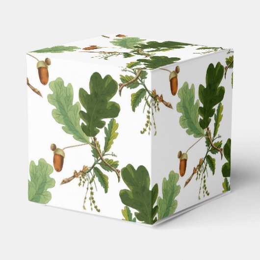 Elegant eikenblad en eikel bedankdoosjes (Achterkant)