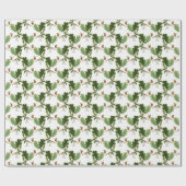 Elegant eikenblad en eikel cadeaupapier (Vlak)