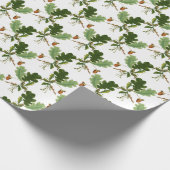 Elegant eikenblad en eikel cadeaupapier (Hoek)