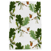 Elegant eikenblad en eikel medium cadeauzakje (Voorkant)