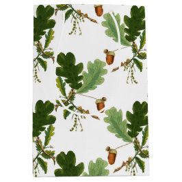 Elegant eikenblad en eikel medium cadeauzakje