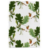 Elegant eikenblad en eikel medium cadeauzakje (Voorkant)